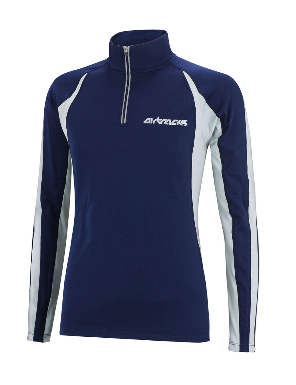 airtracks-pro-t-shirt-course-thermique-femme-bleu-manches-longues image 1
