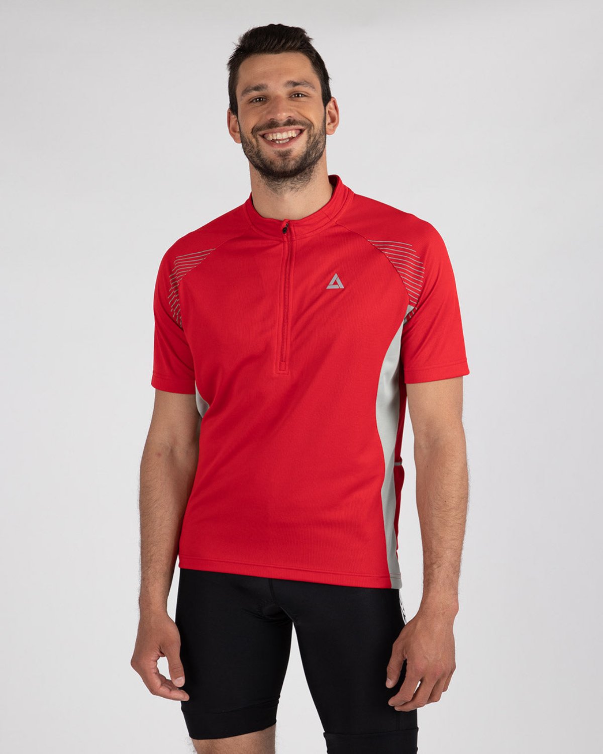 airtracks-team-ii-maillot-v-lo-homme-gris-rouge image 1