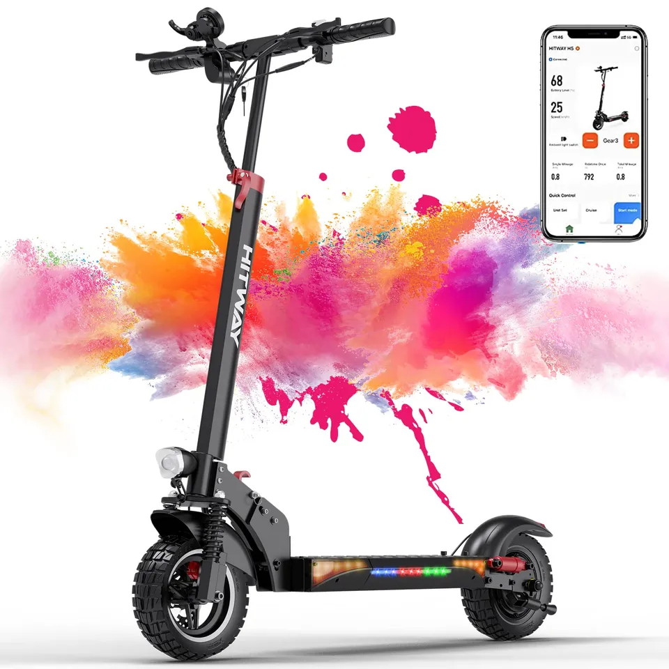 hitway-h5-pro-trottinette-lectrique-10-noir-800w-50-km image 1