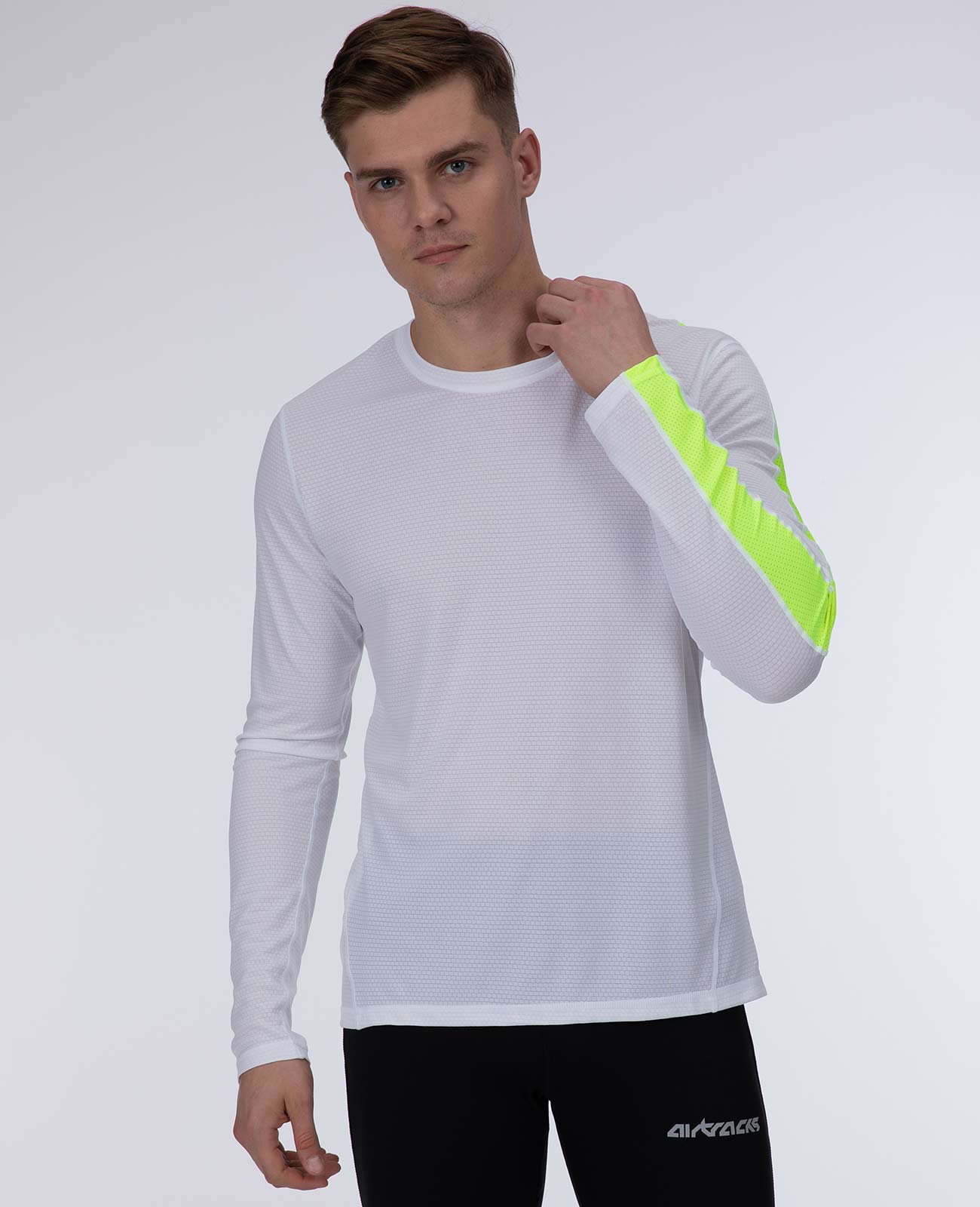 airtracks-pro-line-t-shirt-running-homme-blanc-n-on-manches-longues image 2