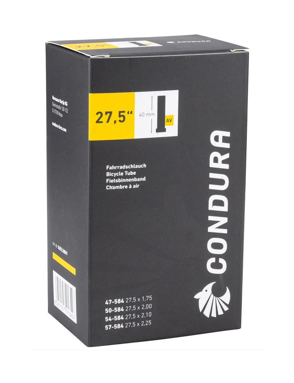 airtracks-condura-chambre-air-27-5-valve-schrader-40mm image 1