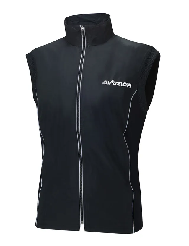 airtracks-gilet-v-lo-thermique-noir-coupe-vent-respirant image 1