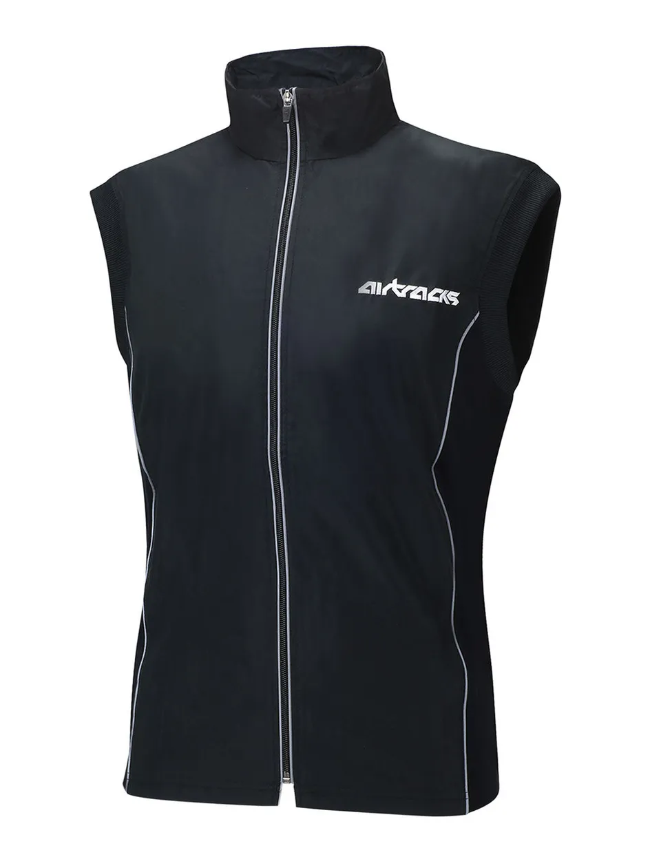 airtracks-gilet-v-lo-thermique-noir-coupe-vent-respirant image 1