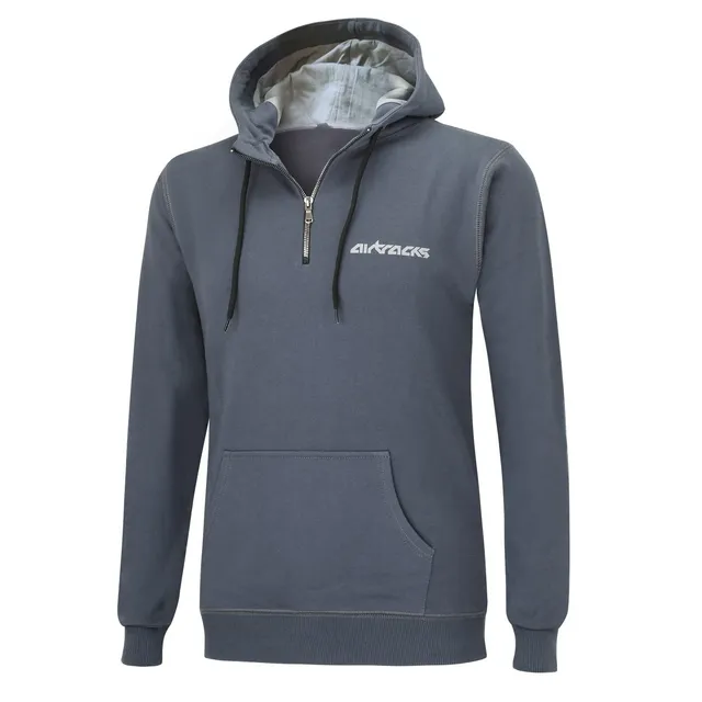 airtracks-streetwear-sweat-zip-capuche-gris-fonc-homme image 1