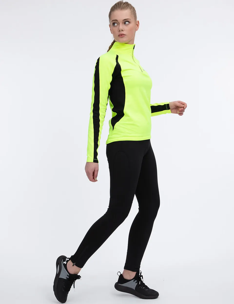 airtracks-thermo-pantalon-v-lo-long-femme-noir-coussin-gel image 1