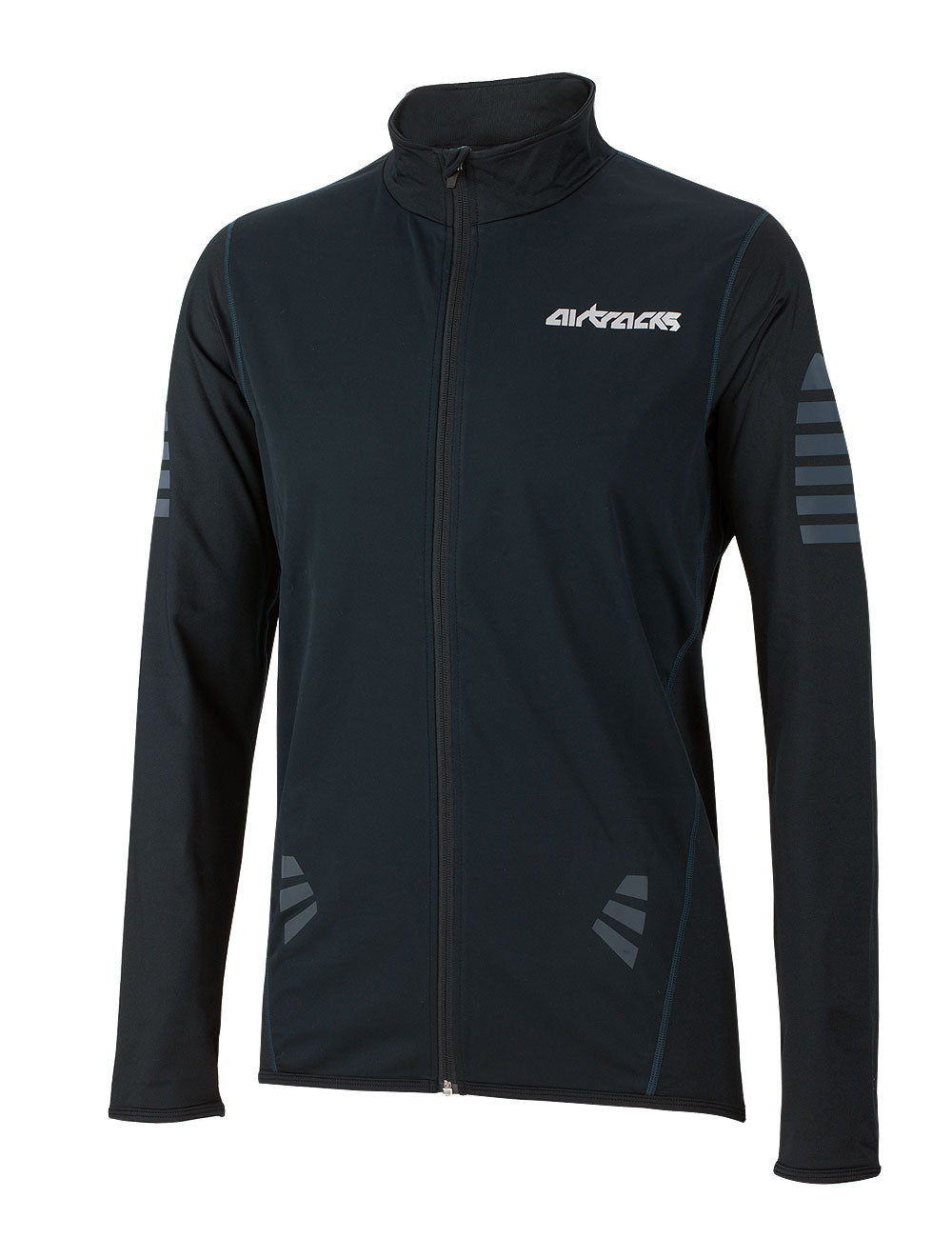 airtracks-pro-maillot-v-lo-thermique-homme-manches-longues-noir-bleu-m image 1