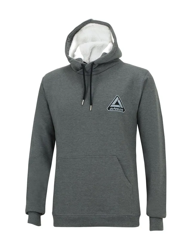 airtracks-streetwear-sweat-capuche-hiver-homme-molleton-gris image 1