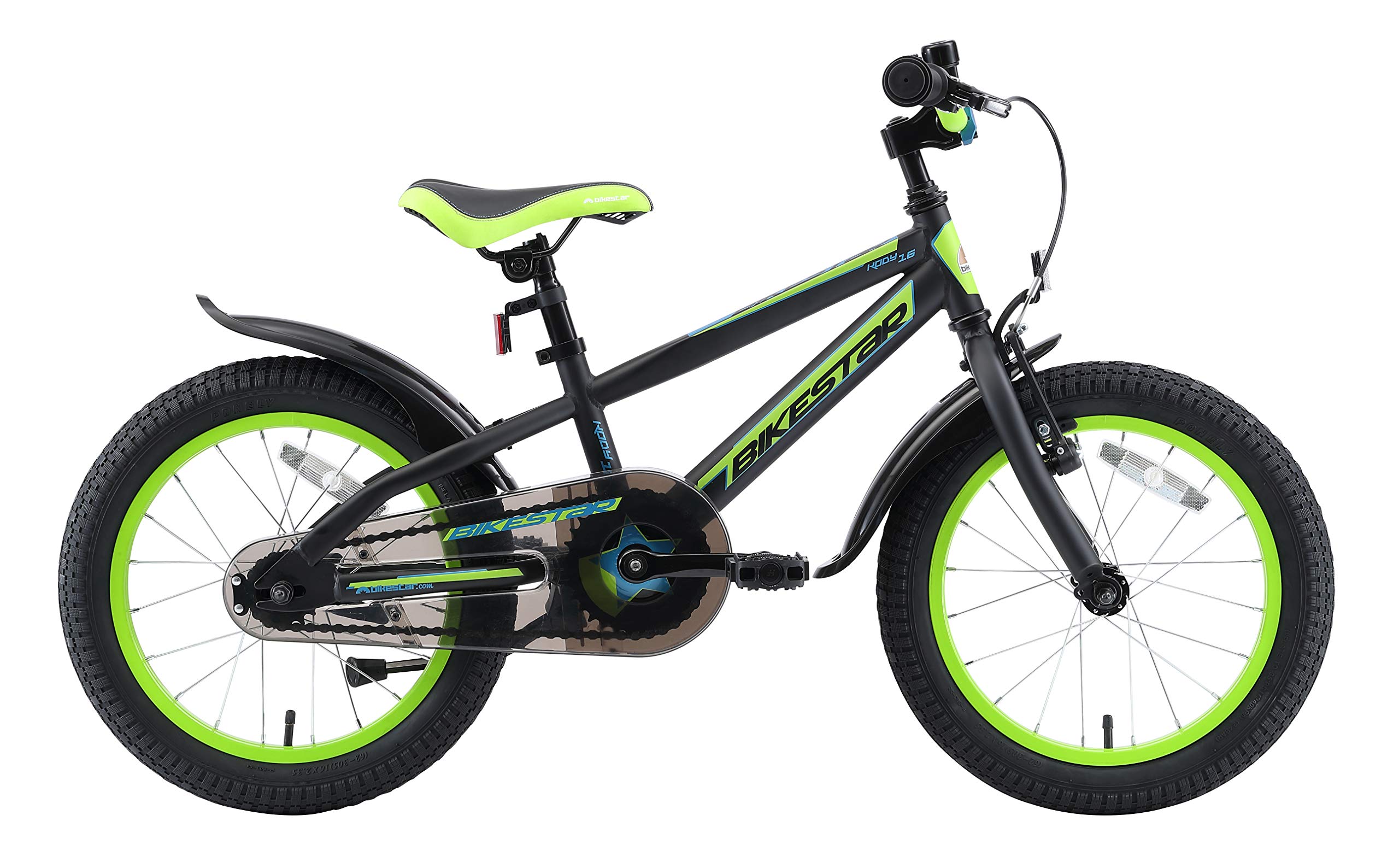 bikestar-kinderfahrr-der-v-lo-enfant-16-pouces-noir-vert image 2