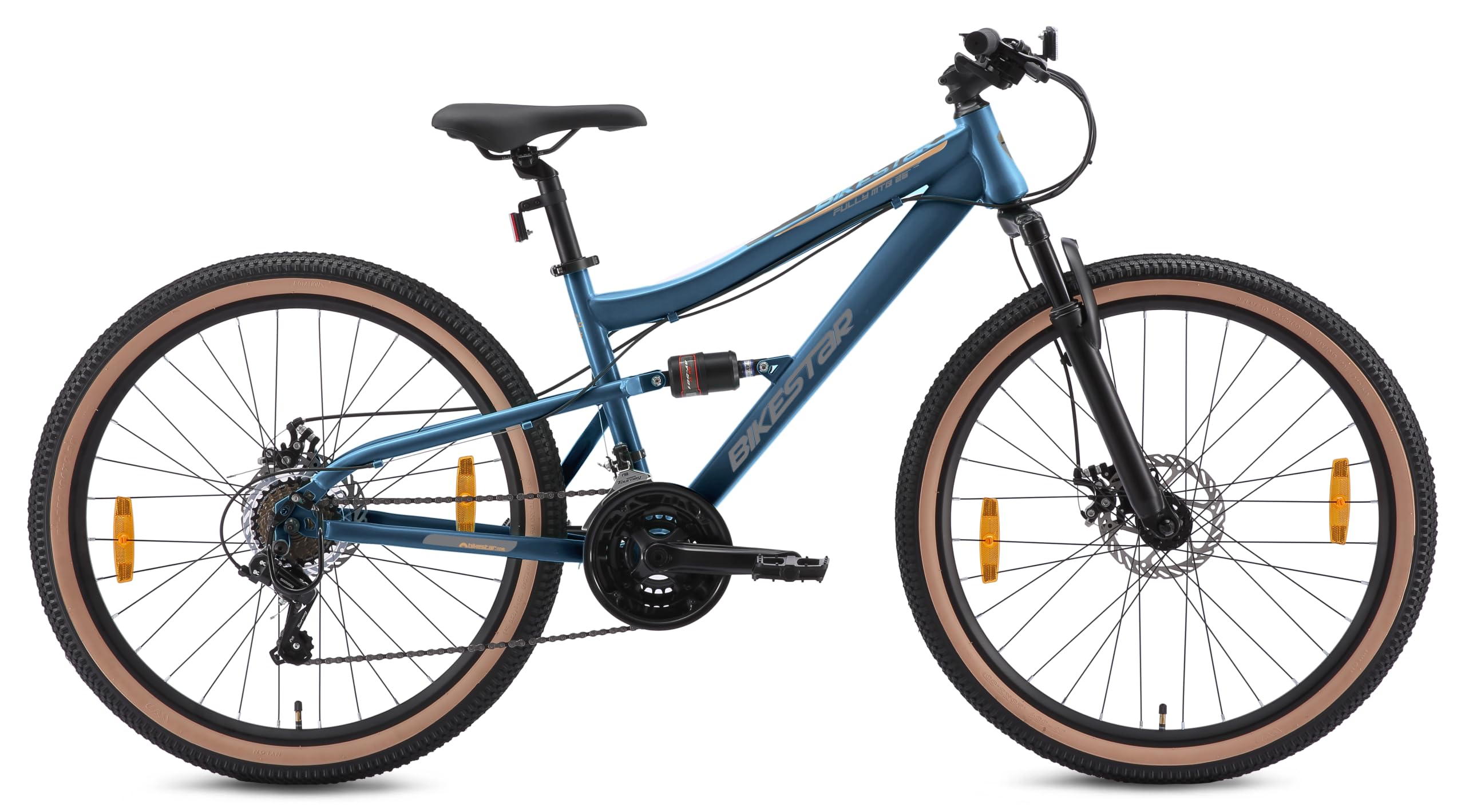 bikestar-vtt-26-pouces-tout-suspendu-bleu-21-vitesses image 2