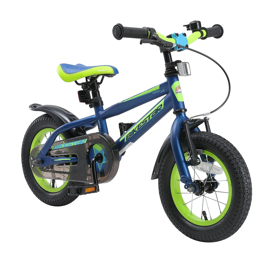 bikestar-v-lo-enfant-12-pouces-3-4-ans-bleu-vert image 1