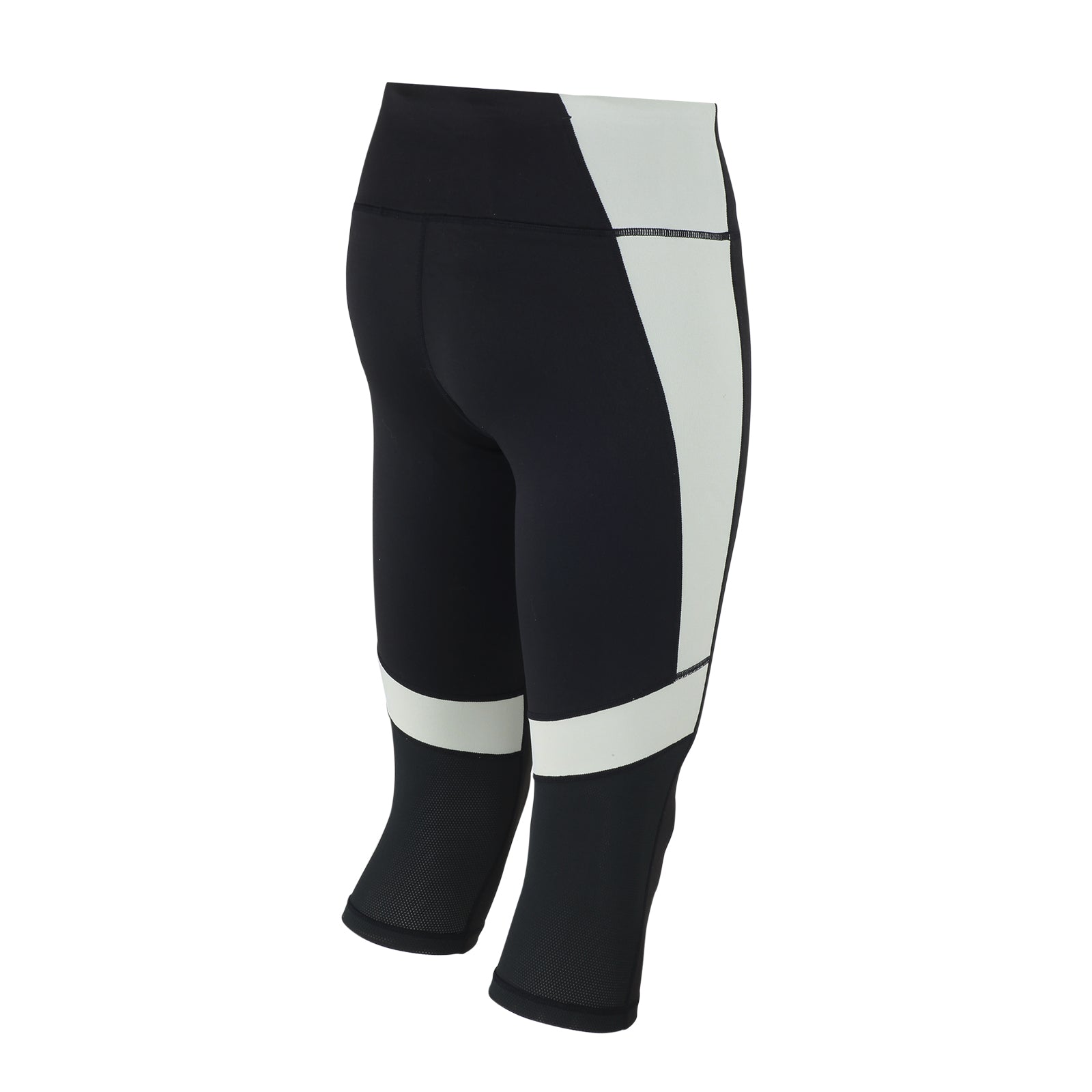 airtracks-pantalon-fitness-3-4-femme-s-noir-gris-compression image 2