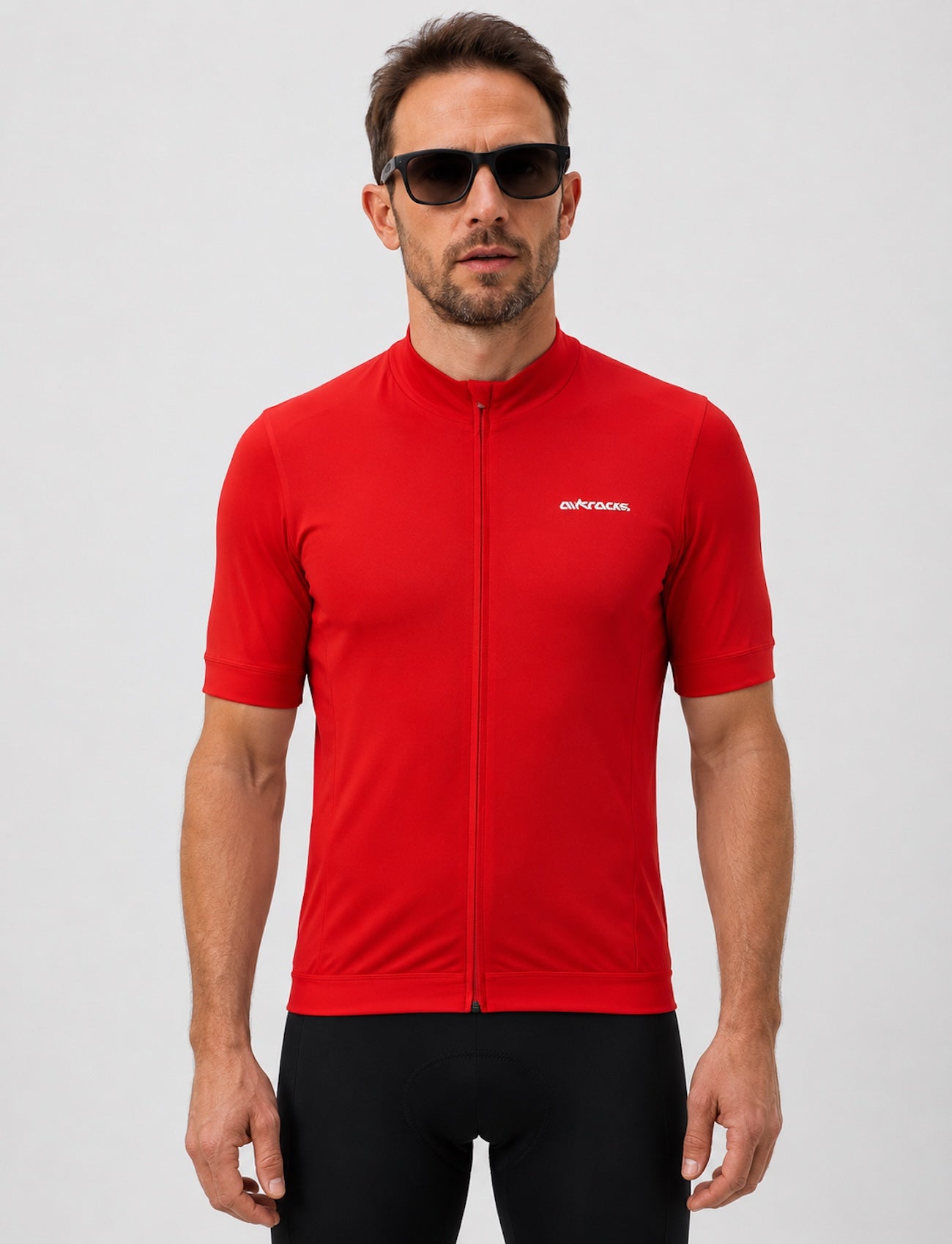 airtracks-air-tech-ii-maillot-v-lo-manches-courtes-rouge-2 image 1