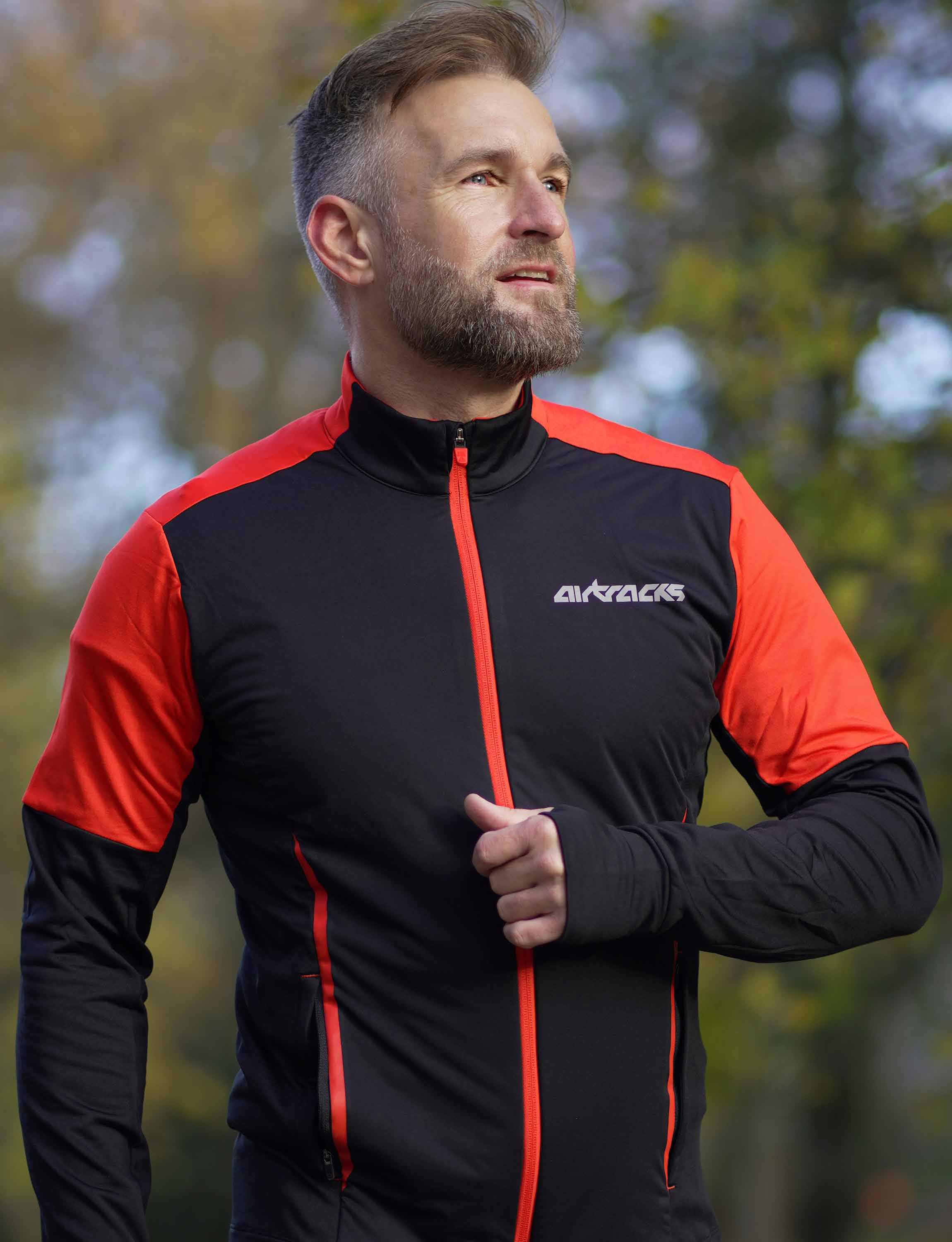 airtracks-pro-line-maillot-thermique-running-homme-manches-longues-noir-rouge image 1