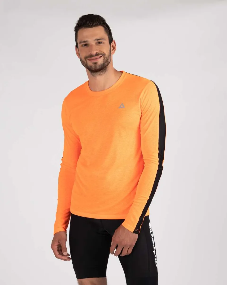 airtracks-pro-line-t-shirt-running-manches-longues-orange-uv image 1