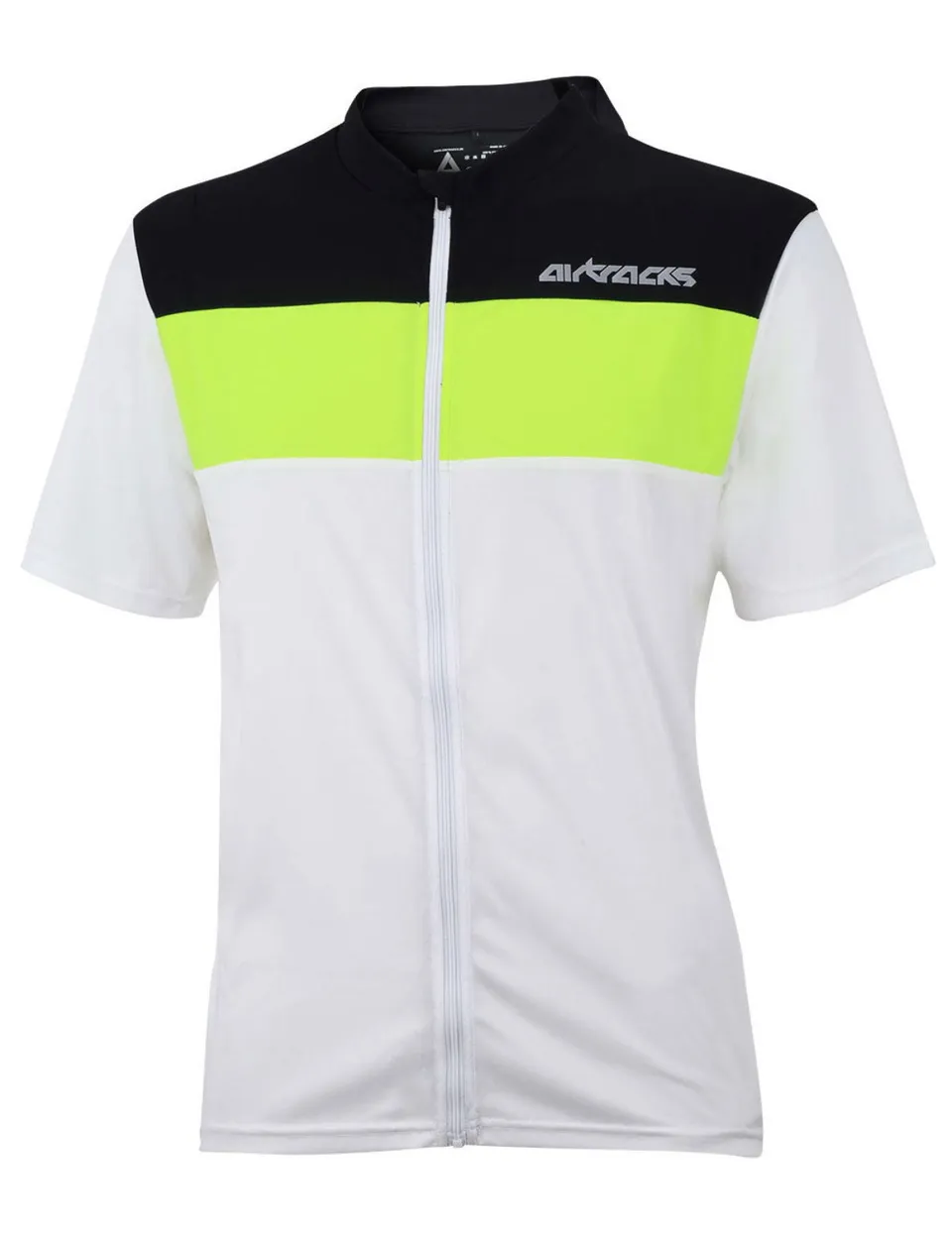 airtracks-pro-air-maillot-v-lo-homme-manches-courtes-blanc image 1