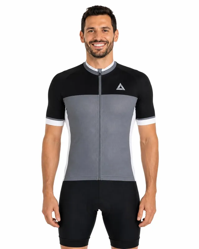airtracks-pro-t-ii-maillot-v-lo-homme-gris-noir-3-poches image 1