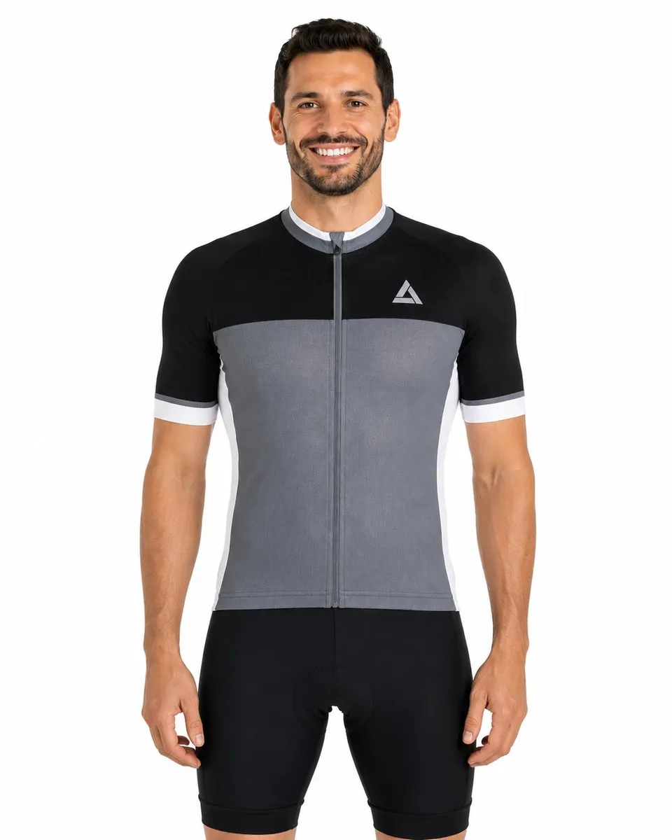 airtracks-pro-t-ii-maillot-v-lo-homme-gris-noir-3-poches image 1