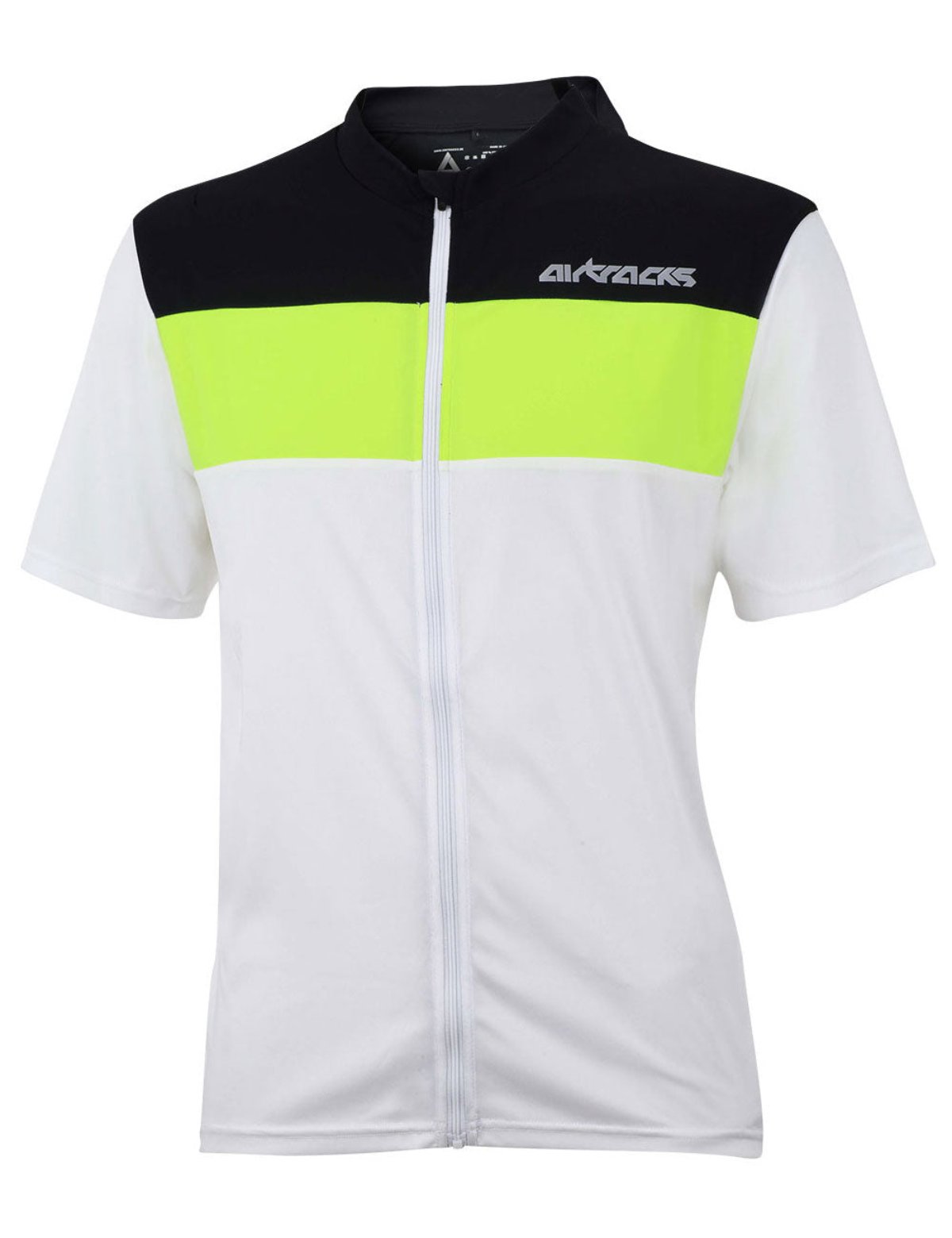 airtracks-pro-air-maillot-v-lo-homme-manches-courtes-blanc image 1