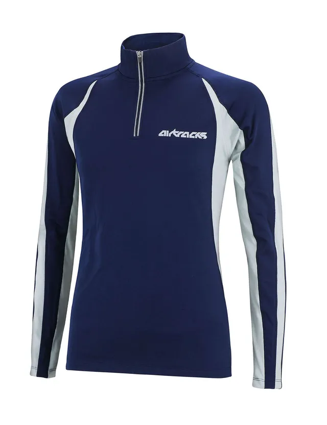 airtracks-pro-t-shirt-running-thermique-bleu-marine-homme image 1
