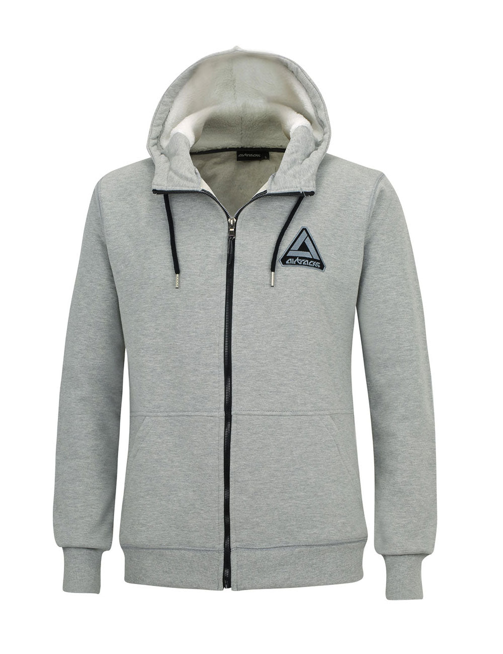 airtracks-pro-line-sweat-streetwear-gris-chin-capuche-m image 1