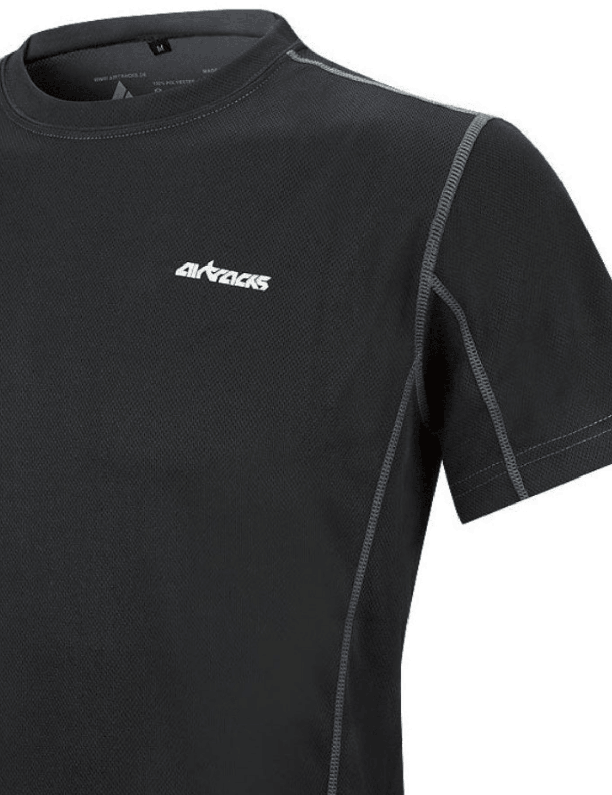 airtracks-pro-air-t-shirt-running-homme-manches-courtes-noir image 3