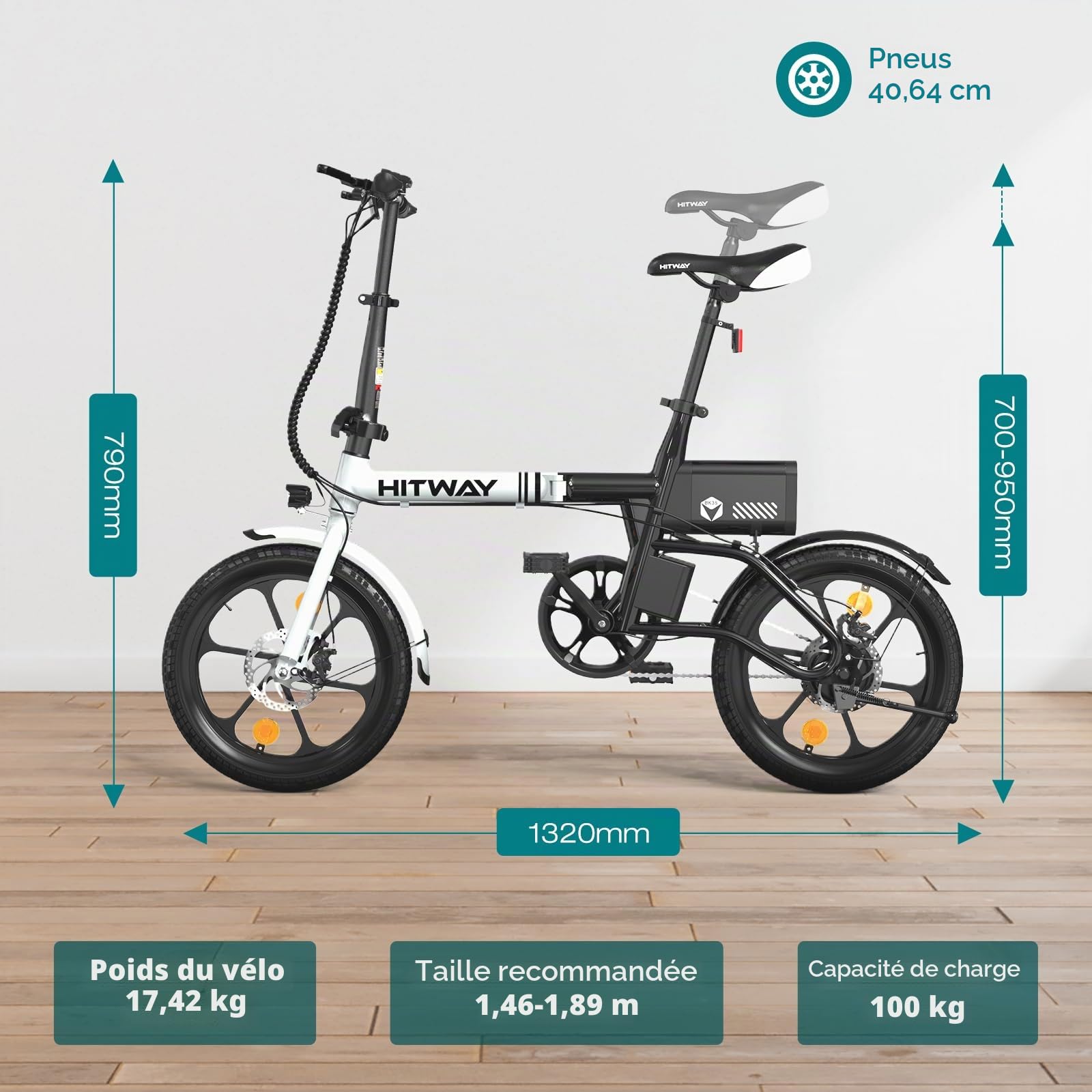 hitway-bk35-v-lo-lectrique-pliable-16-pouces-250w-60-km image 7