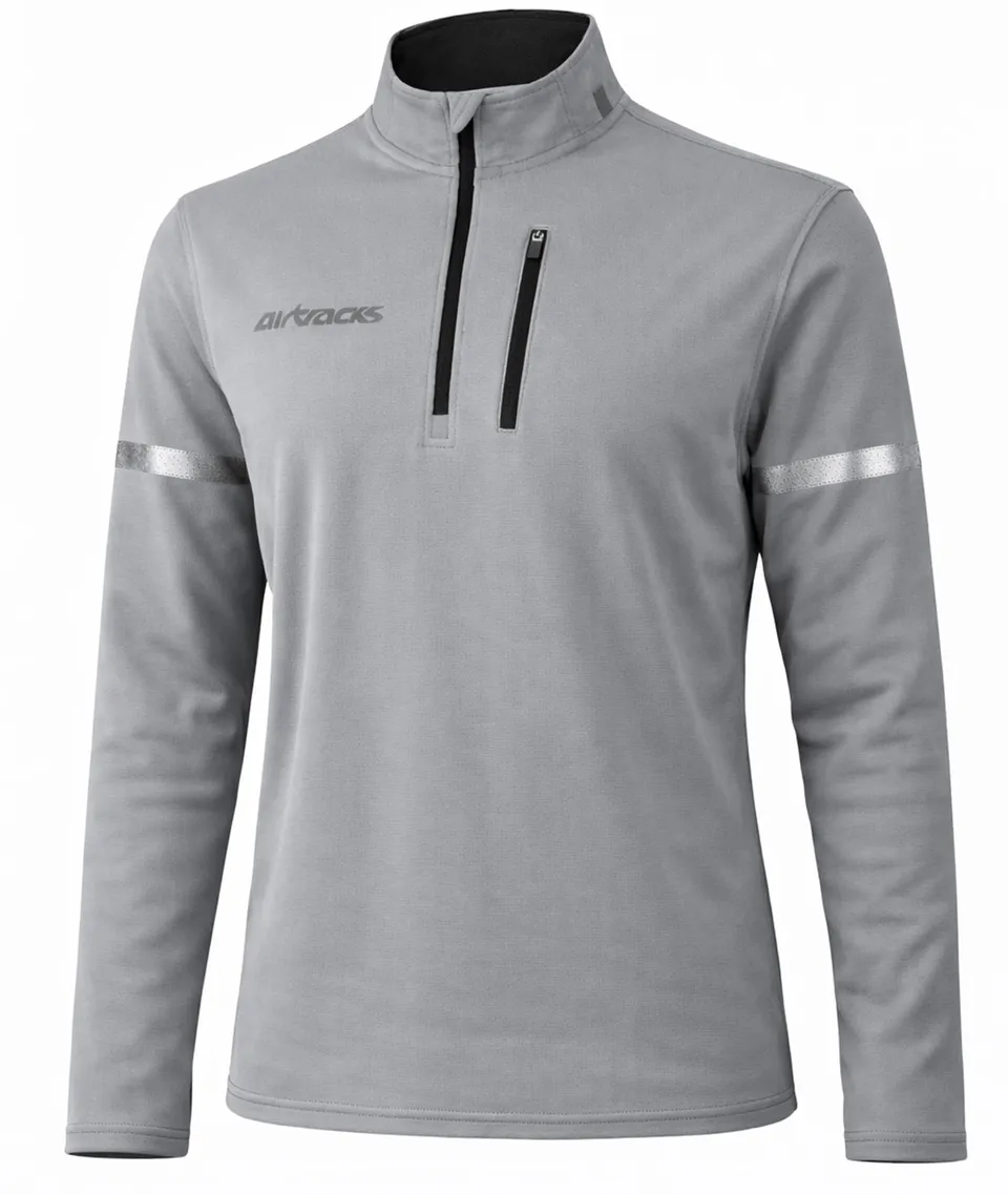airtracks-v-tements-de-v-lo-maillot-thermique-gris-manches-longues image 1