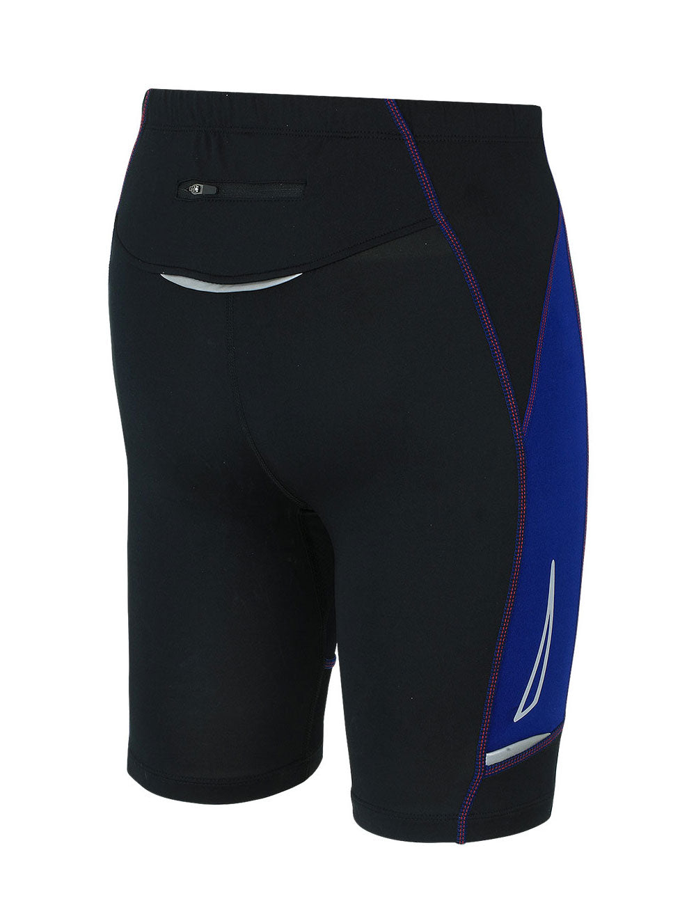airtracks-v-tements-de-course-collant-court-noir-bleu-compression image 2