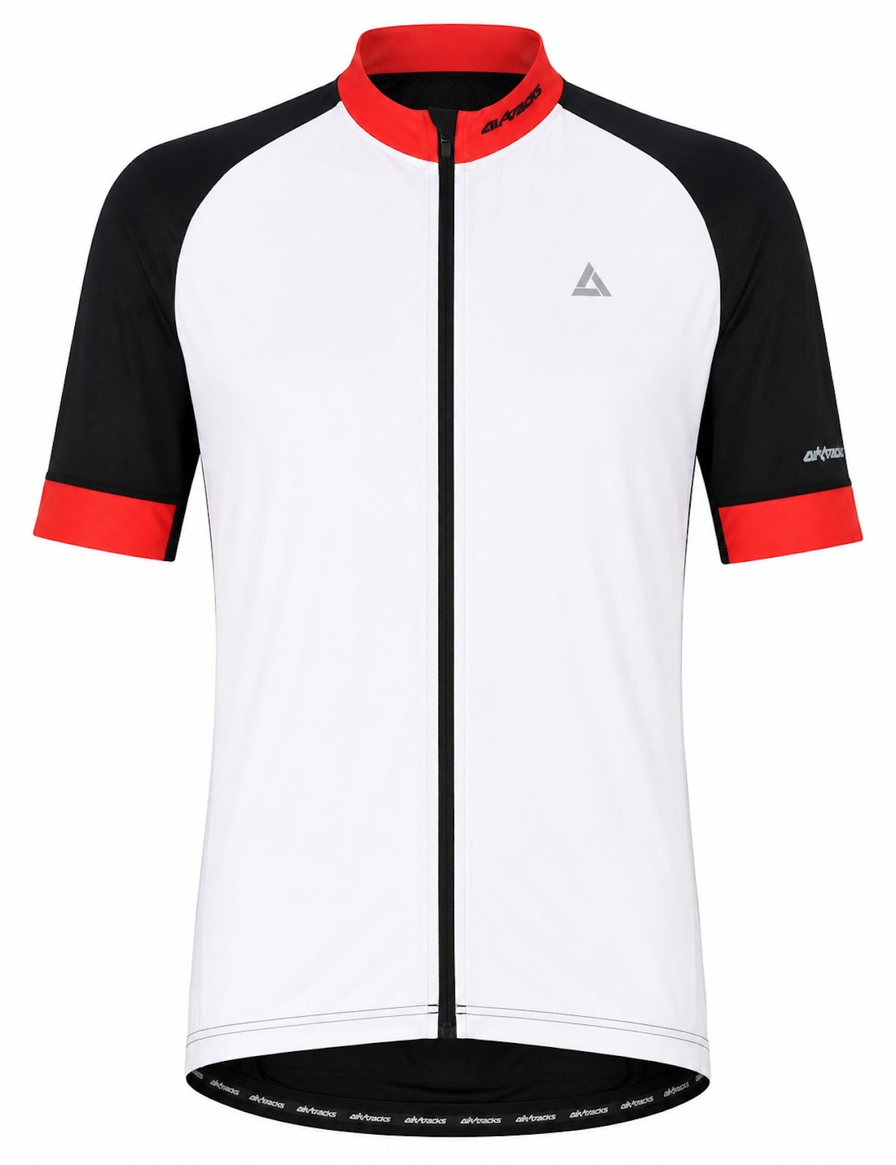 airtracks-pro-line-maillot-v-lo-blanc-rouge-manches-courtes image 1