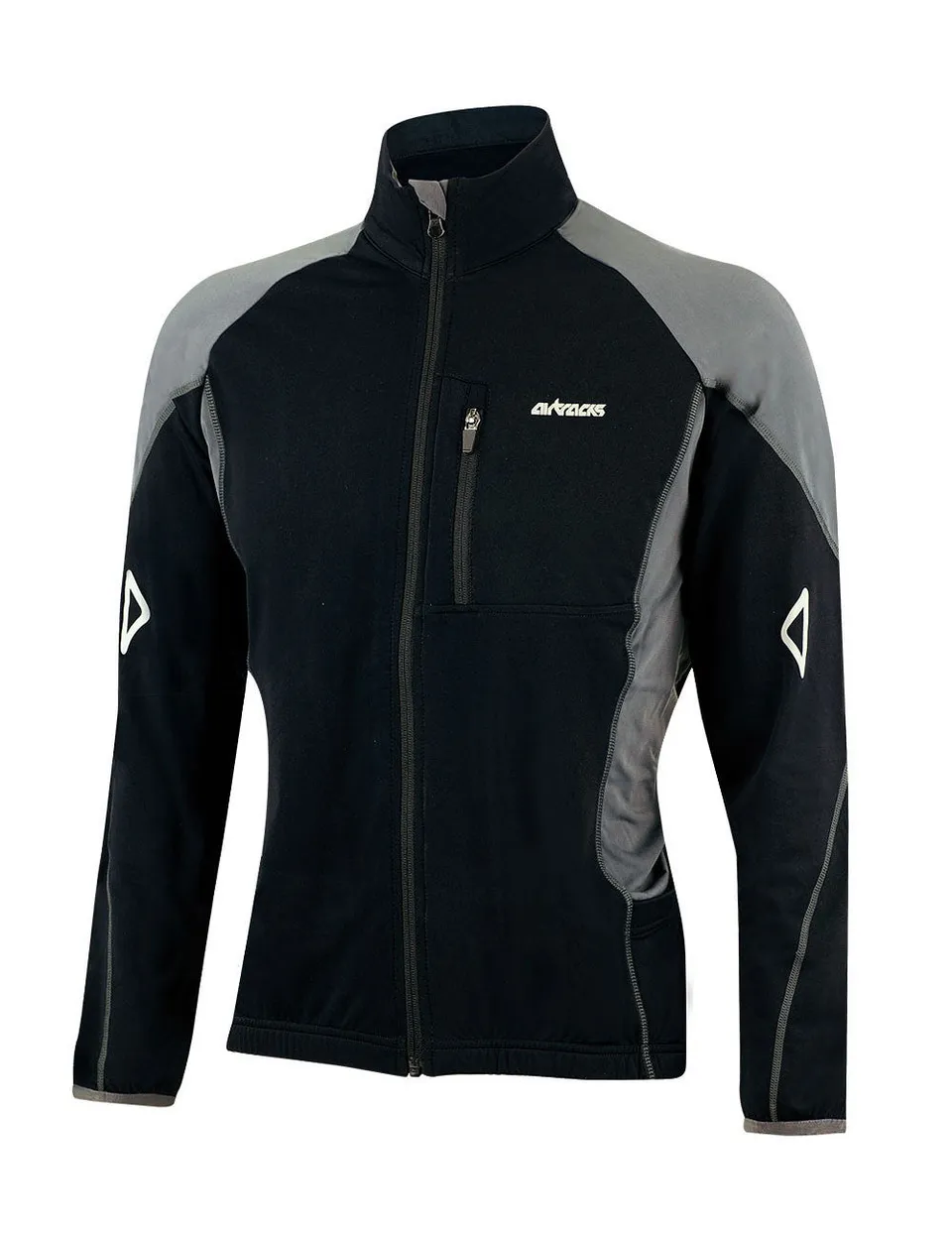 airtracks-pro-t-maillot-v-lo-thermique-gris-manches-longues image 1