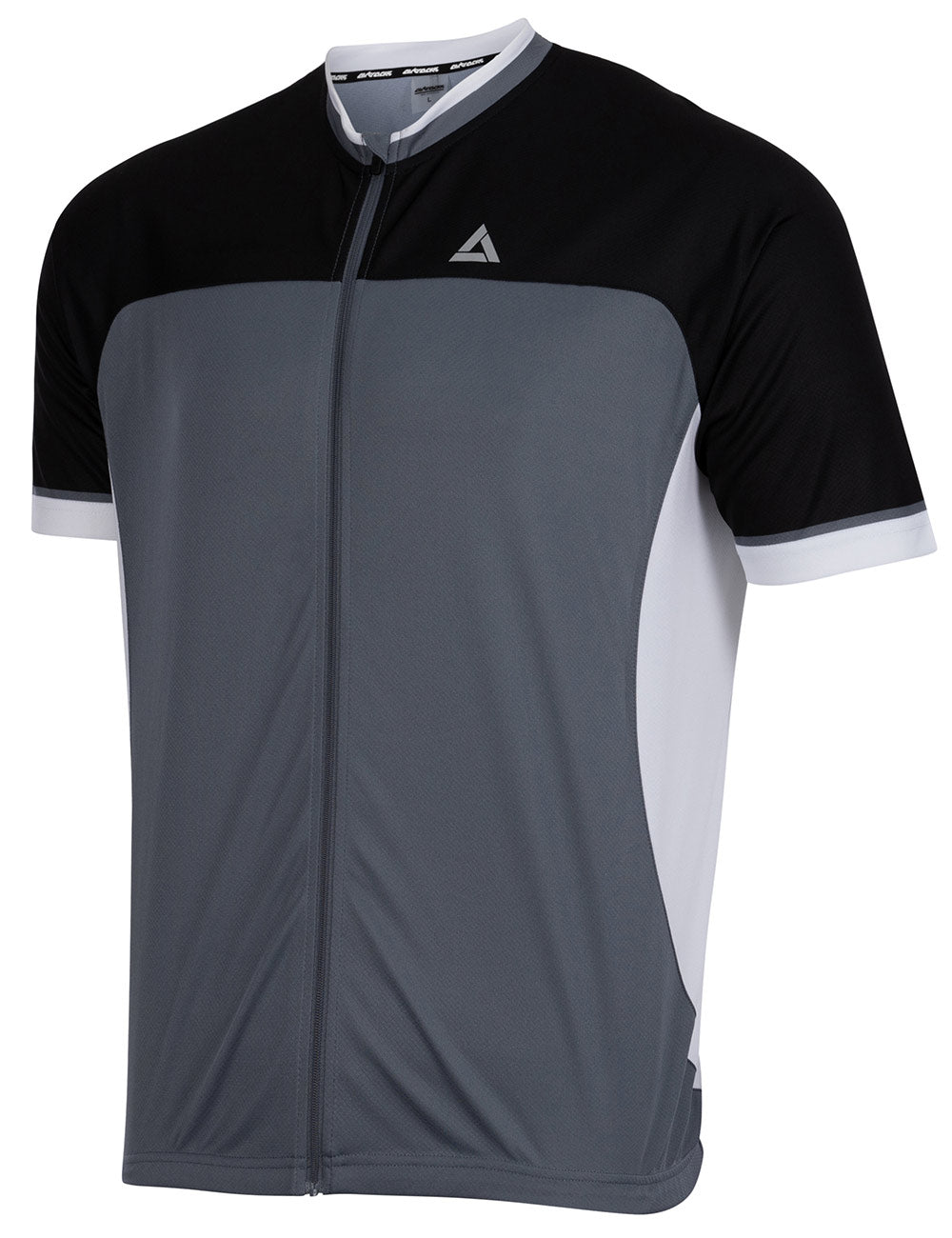 airtracks-v-tements-de-v-lo-maillot-gris-noir-manches-courtes image 1