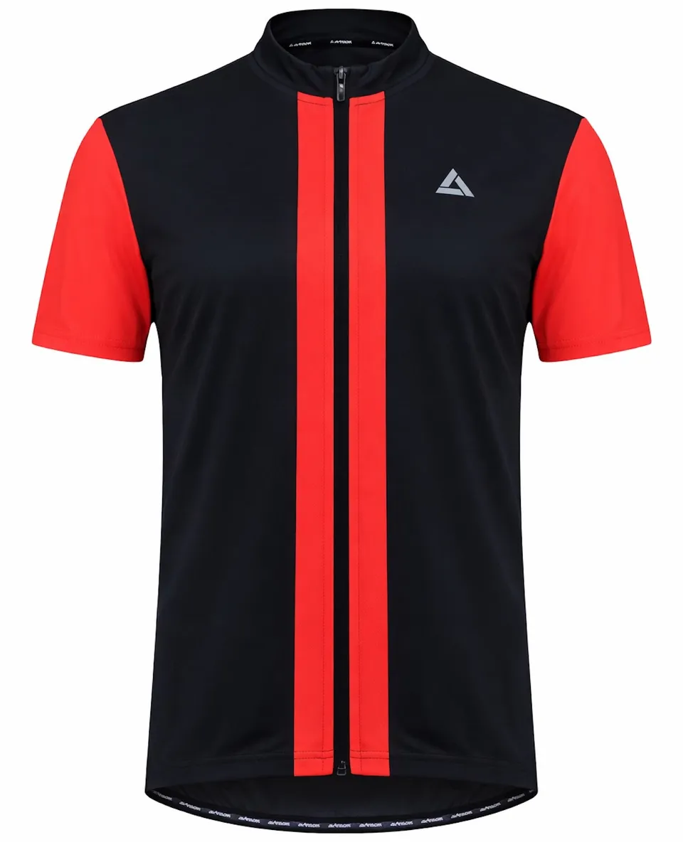 airtracks-pro-line-ii-maillot-v-lo-homme-noir-rouge image 1