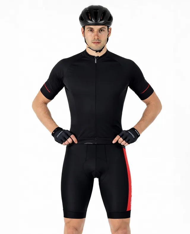 airtracks-v-lo-cuissard-court-homme-noir-rouge-l image 1