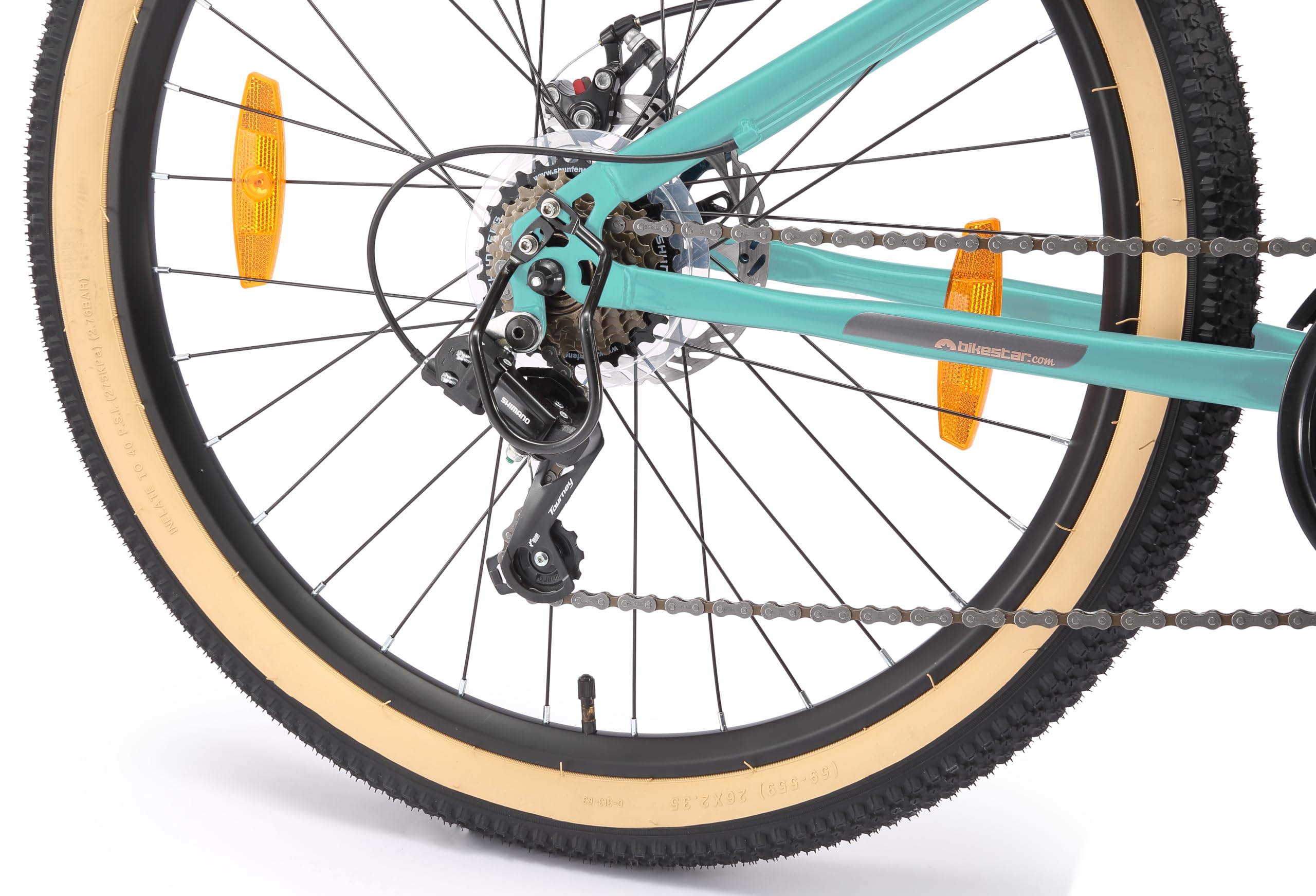 bikestar-vtt-26-pouces-menthe-21-vitesses-shimano image 5