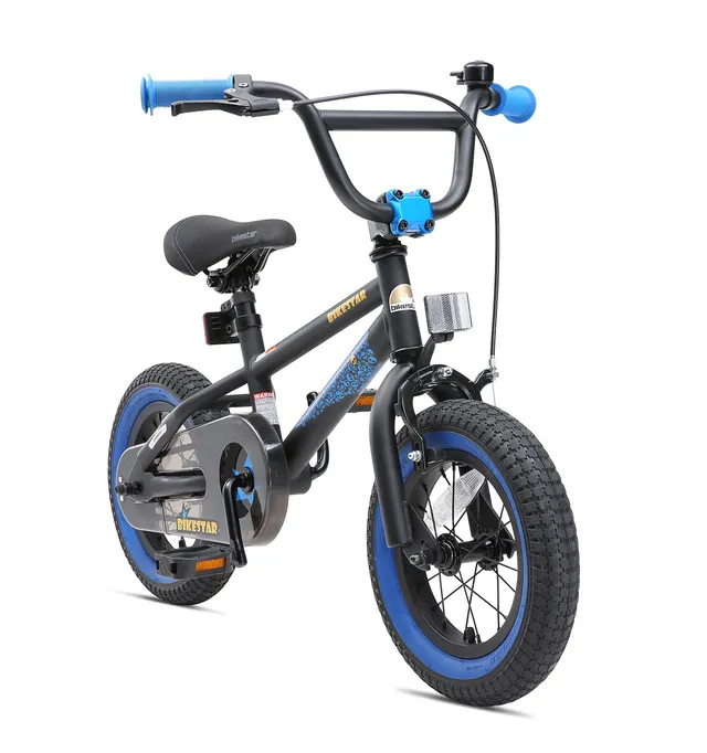 bikestar-v-lo-enfant-12-pouces-bmx-noir-bleu-3-4-ans image 1