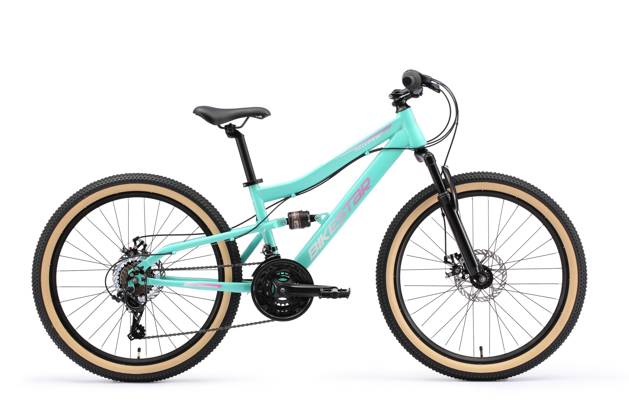 bikestar-vtt-enfant-24-pouces-tout-suspendu-menthe-21-vitesses image 2