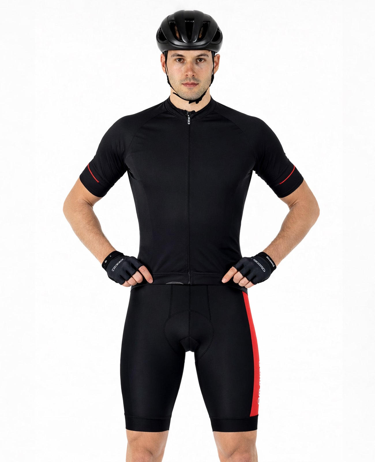 airtracks-v-lo-cuissard-court-homme-noir-rouge-l image 1