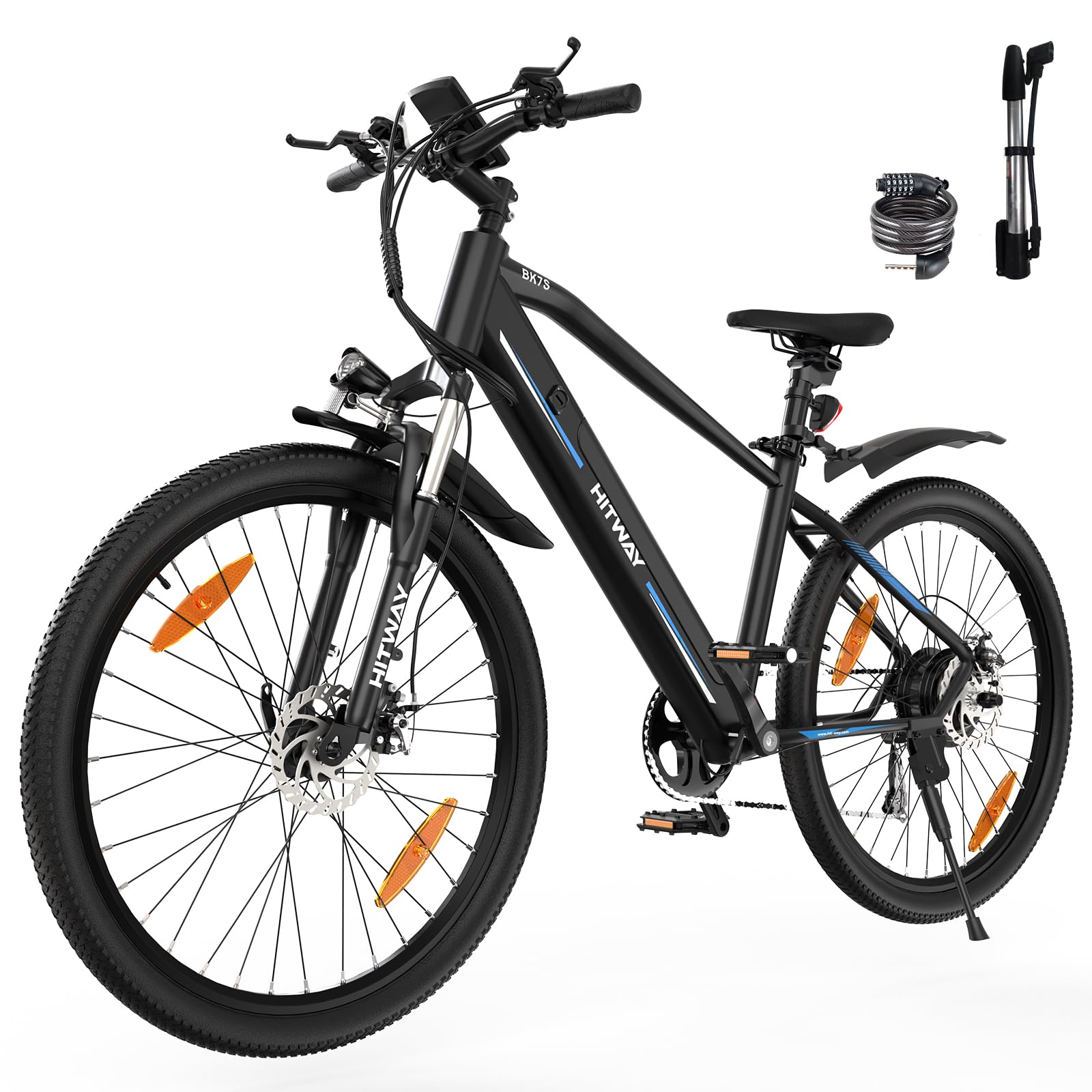 hitway-bk7s-vtt-lectrique-26-pouces-250w-36v-12ah-7-vitesses image 1