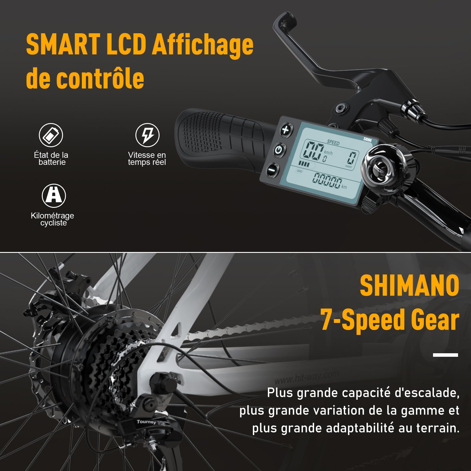 hitway-v-lo-lectrique-250w-36v-12ah-7-vitesses-35-90-km image 5