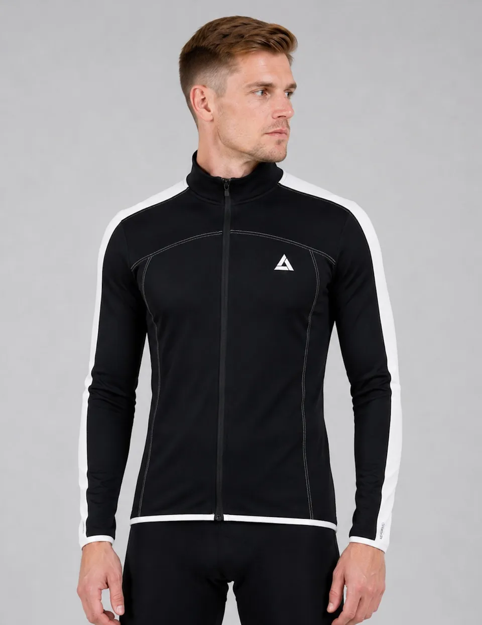 airtracks-pro-line-maillot-v-lo-hiver-noir-blanc-taille-l image 1
