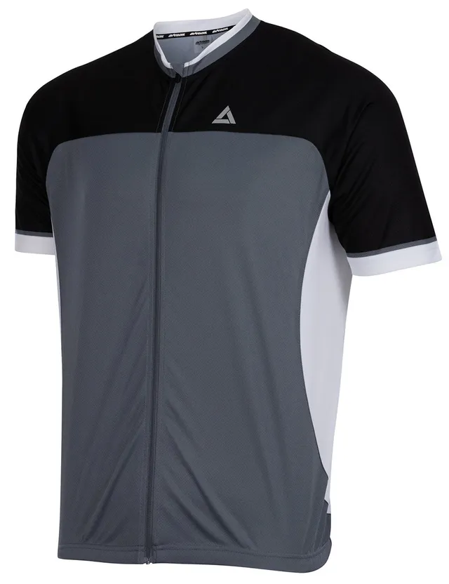 airtracks-v-tements-de-v-lo-maillot-gris-noir-manches-courtes image 1