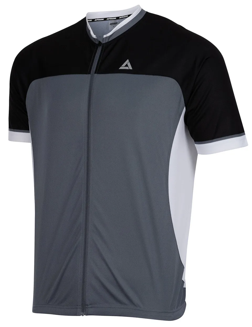 airtracks-v-tements-de-v-lo-maillot-gris-noir-manches-courtes image 1