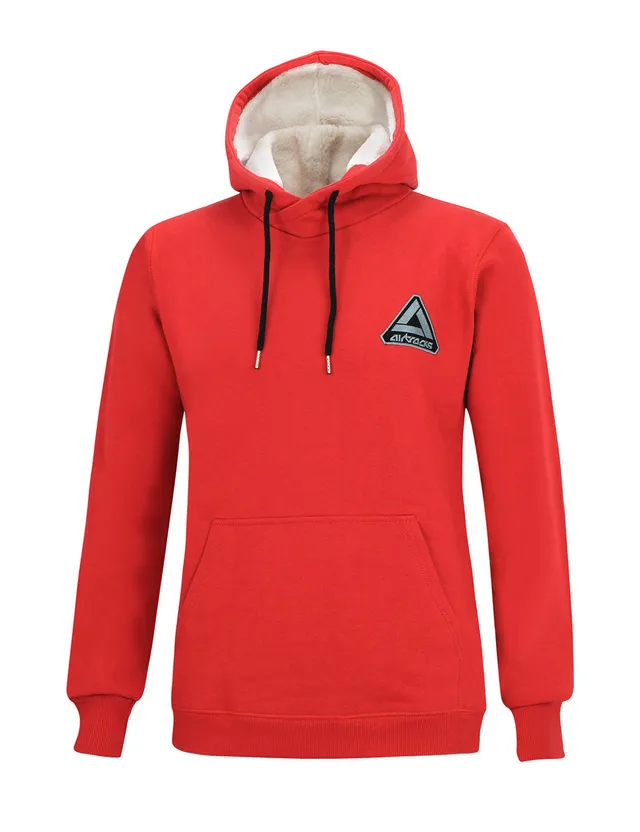 airtracks-sweat-capuche-homme-rouge-streetwear-hiver-320g image 1