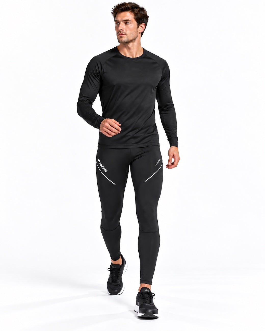 airtracks-pro-line-pantalon-running-hiver-homme-noir-thermique image 1