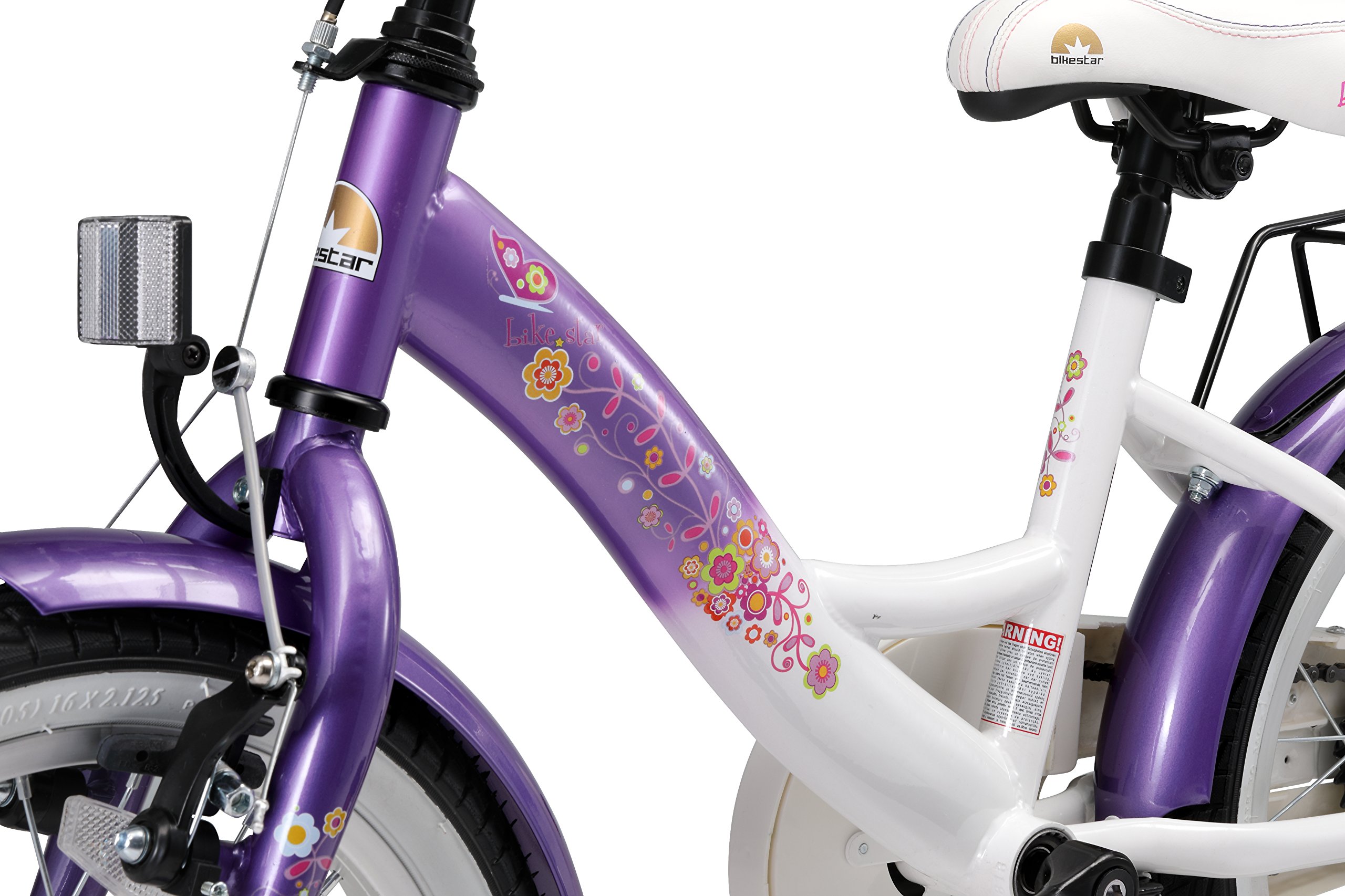 bikestar-classique-16-pouces-v-lo-enfant-violet-4-5-ans image 6