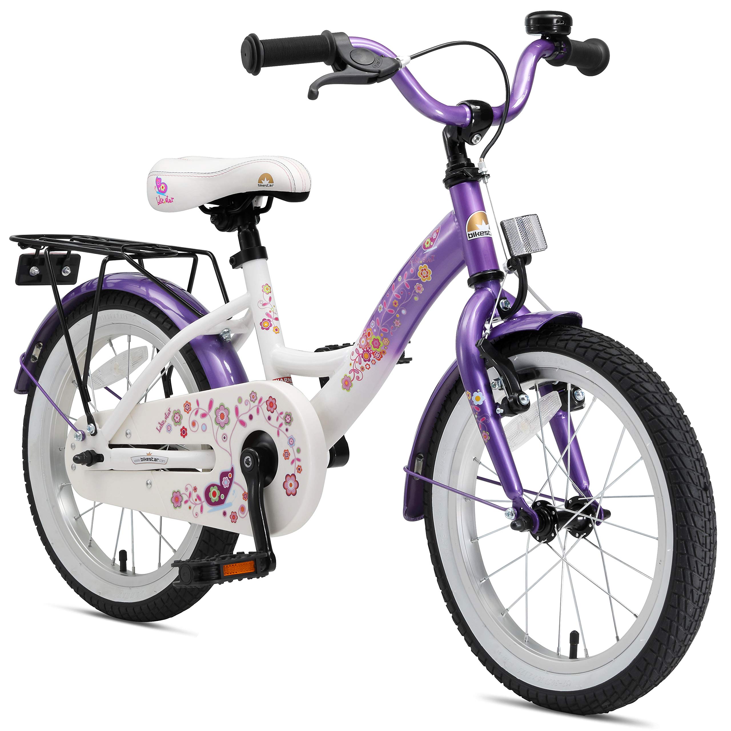 bikestar-classique-16-pouces-v-lo-enfant-violet-4-5-ans image 1