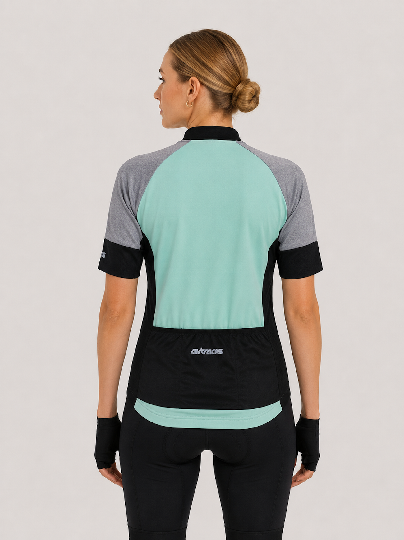 airtracks-pro-line-maillot-v-lo-femme-manches-courtes-bleu image 2