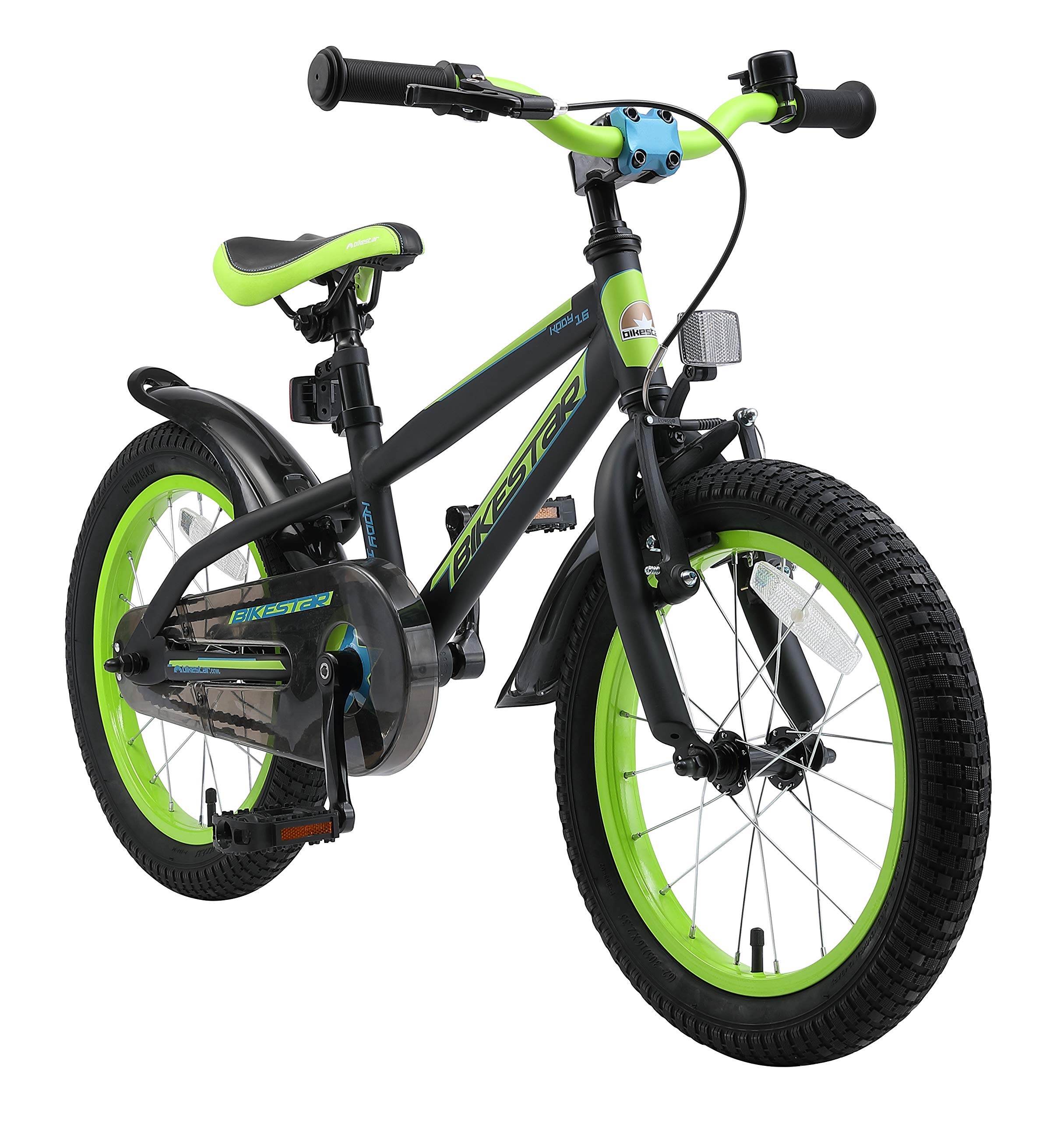 bikestar-kinderfahrr-der-v-lo-enfant-16-pouces-noir-vert image 1