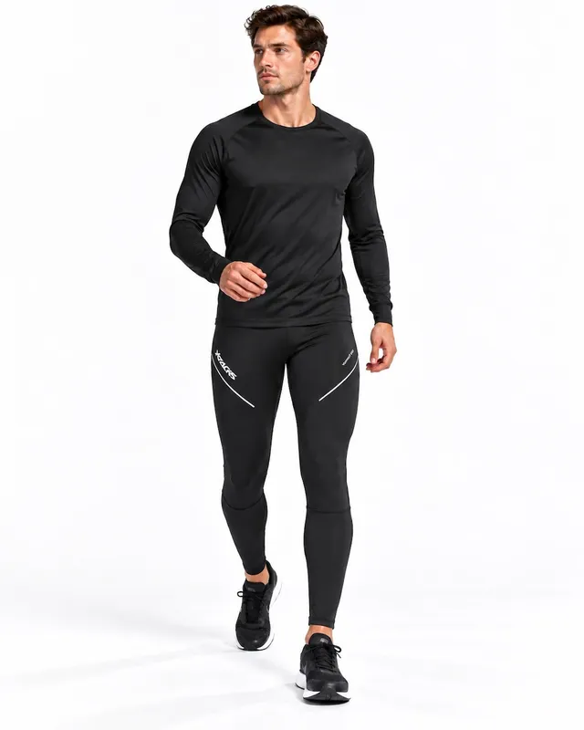 airtracks-pro-line-pantalon-running-hiver-homme-noir-thermique image 1