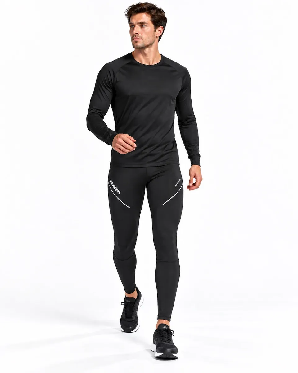 airtracks-pro-line-pantalon-running-hiver-homme-noir-thermique image 1